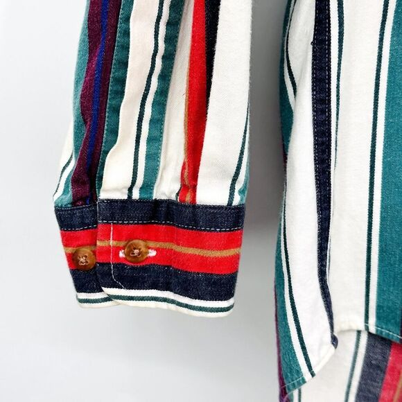 Colours by Alexander Julian Vintage Button Down Shirt Mens Medium 100% Cotton - Picture 7 of 11